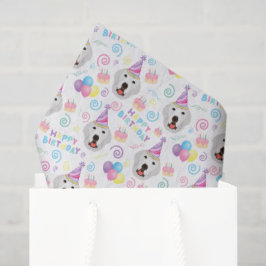 Great Pyrenees Tissue Paper in White 薄葉紙