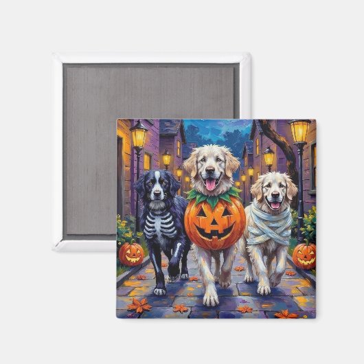 Great Pyrenees Trick-or-Treating Halloween Costume マグネット (正面/裏面)