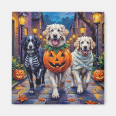 Great Pyrenees Trick-or-Treating Halloween Costume マグネット (正面)