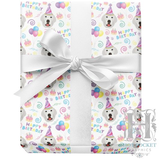 Great Pyrenees Wrapping Paper ラッピングペーパー