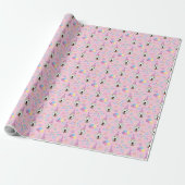 Great Pyrenees Wrapping Paper Pink ラッピングペーパー (アンロールド)