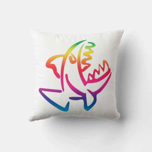 great rainbow shark クッション (裏面)