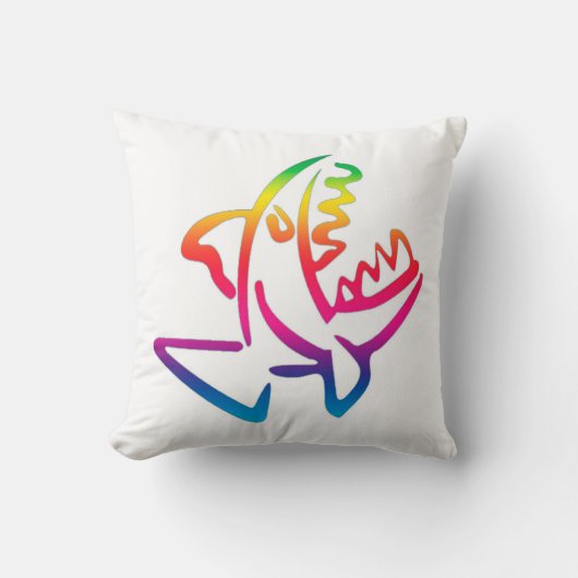 great rainbow shark クッション (正面)