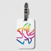 great rainbow shark ラゲッジタグ (正面縦)