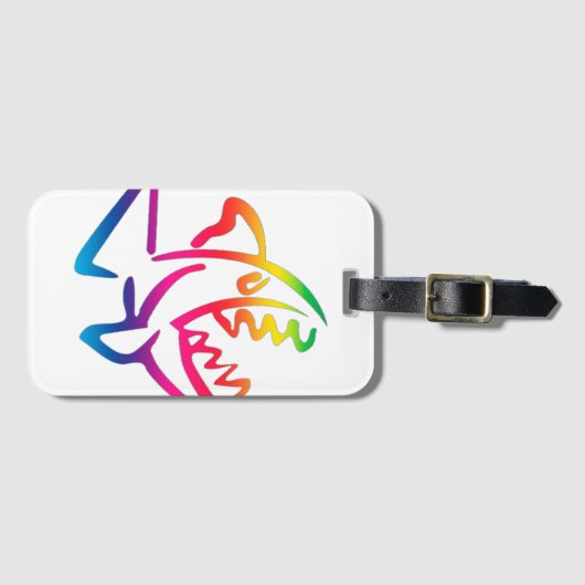 great rainbow shark ラゲッジタグ (正面横)