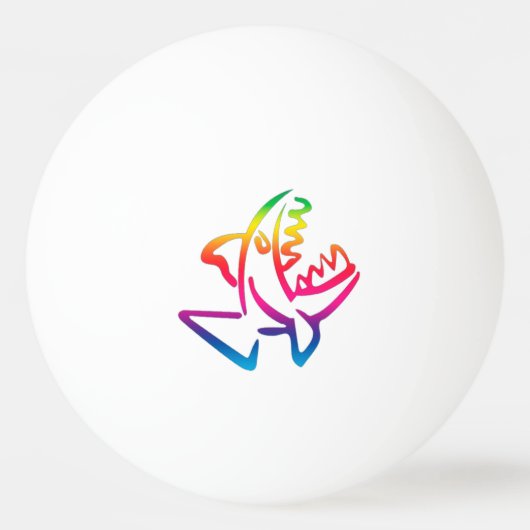 great rainbow shark 卓球ボール (裏面)
