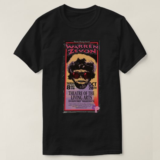 Great Rewards Warren Art Zevon Gift For Movie Fans Tシャツ (デザイン正面)