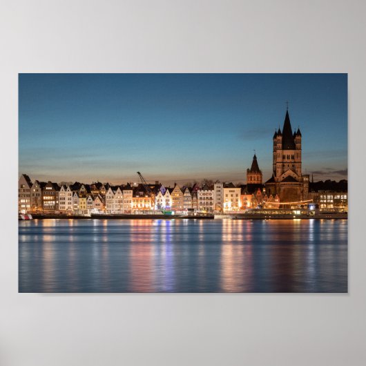 Great Saint Martin Church Cologne ポスター (正面)