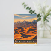 Great Sand Dunes National Park | Vintage Postcard ポストカード (スタンド正面)