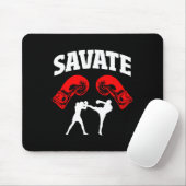 Great Savate Boxing Design Kick Mma Kickboxing  マウスパッド (マウス)