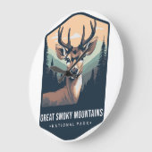 GREAT SMOKEY MOUNTAINS NATIONAL PARK CLOCK 2025 ラージ壁時計 (傾斜)
