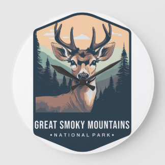 GREAT SMOKEY MOUNTAINS NATIONAL PARK CLOCK 2025 ラージ壁時計