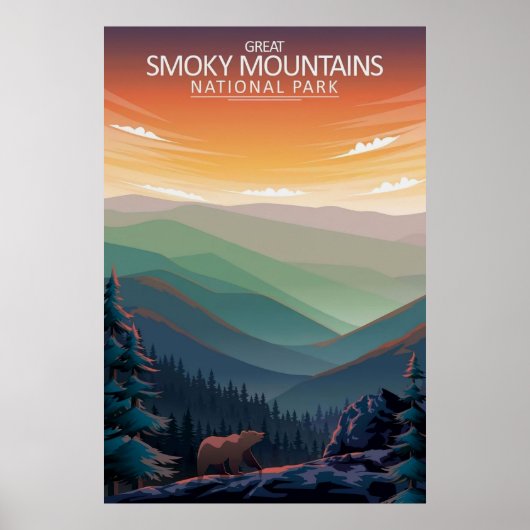 Great Smoky Mountains ポスター (正面)