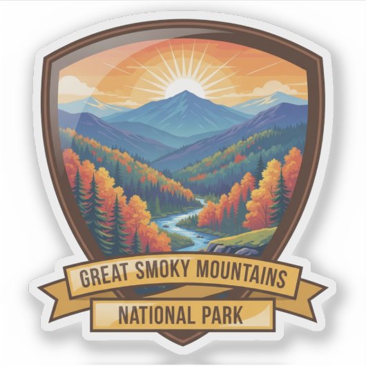 Great Smoky Mountains National Park シール (正面)