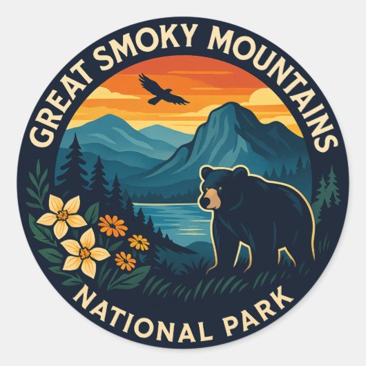 Great Smoky Mountains National Park ラウンドシール (正面)