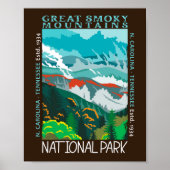 Great Smoky Mountains National Park Distressed ポスター (正面)