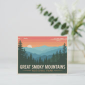 Great Smoky Mountains National Park Postcard Retro ポストカード (スタンド正面)