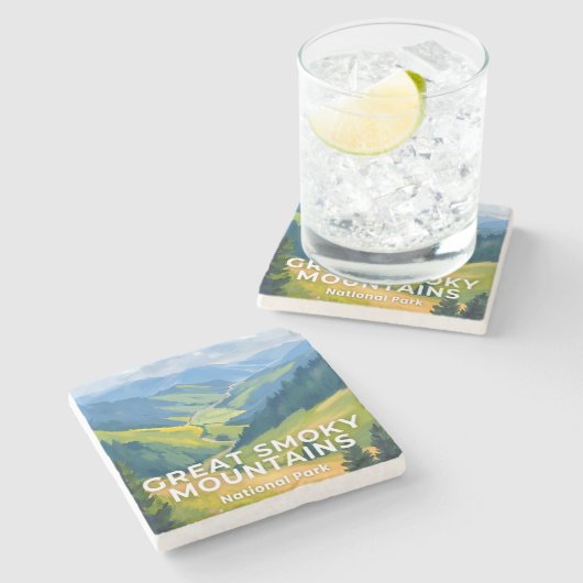 Great Smoky Mountains National Park Travel ストーンコースター (横)