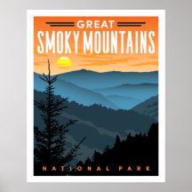 Great Smoky Mountains National Park Travel Poster