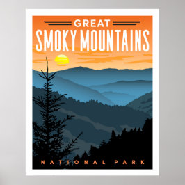 Great Smoky Mountains National Park Travel Poster ポスター