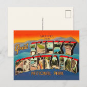 Great Smoky Mountains Park Retro Postcard ポストカード (正面/裏面)
