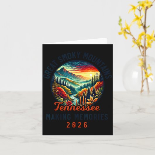 Great Smoky Mountains Tennessee 2026 Geon Forge, V カード (黄色い花)