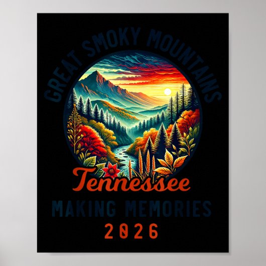 Great Smoky Mountains Tennessee 2026 Geon Forge, V ポスター (正面)