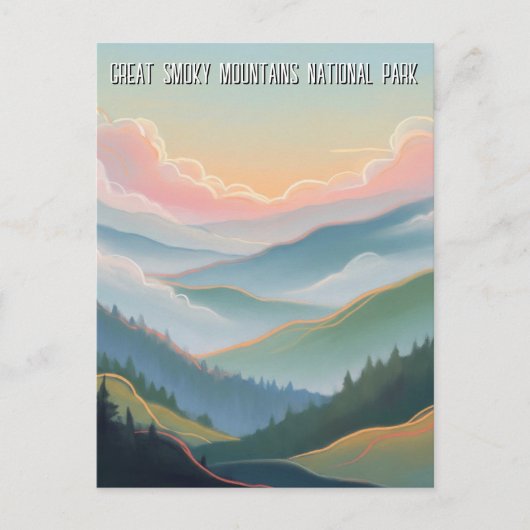Great Smoky Mountains Travel ポストカード (正面)