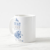 Great Smoky Mountains Vintage Bear – National Park コーヒーマグカップ (正面左)