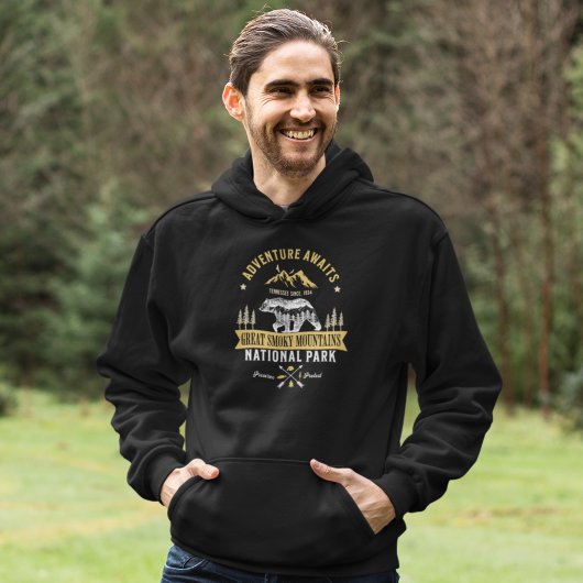 Great Smoky Mountains Vintage Forest Landscape パーカ