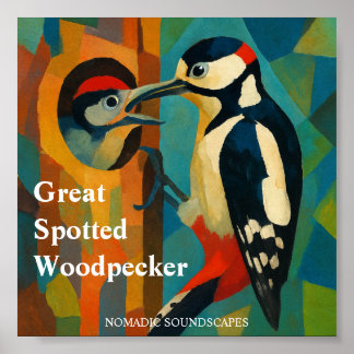 Great Spotted Woodpecker Album Cover ポスター