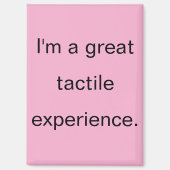 Great Tactile Experience Pink Refrigerator マグネット (正面)