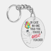 “Great Teacher” Double-Sided Acrylic Keychain キーホルダー (正面左)