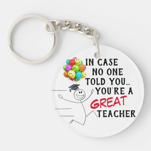 “Great Teacher” Double-Sided Acrylic Keychain キーホルダー (正面)