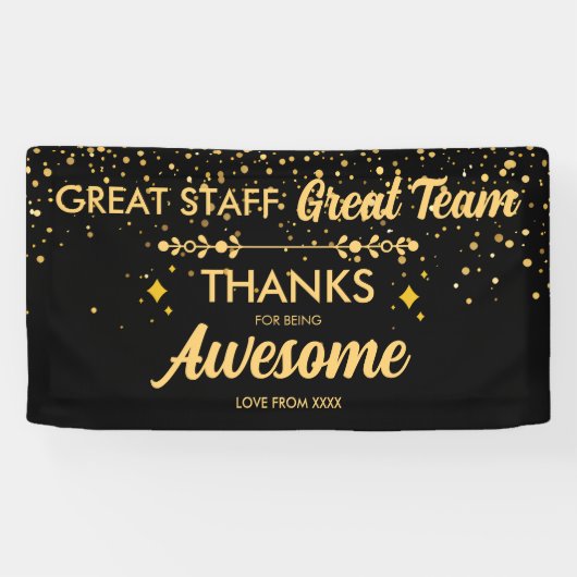 Great Team Great Staff Thank You Sign | Employee 横断幕 (横)