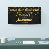 Great Team Great Staff Thank You Sign | Employee 横断幕 (トレードショー)