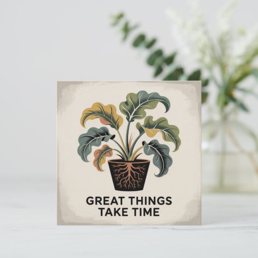 Great Things Take Time 招待状 (スタンド正面)