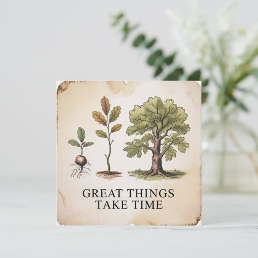 Great Things Take Time 招待状 (スタンド正面)