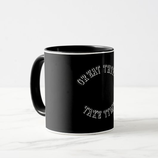 Great Things Take Time Mug マグカップ (正面左)