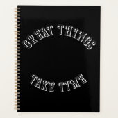 Great Things Take Time Planner プランナー手帳 (正面)