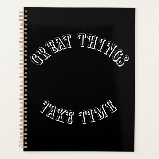 Great Things Take Time Planner プランナー手帳 (正面)