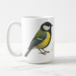 Great Tit Personalized Bird Mug コーヒーマグカップ