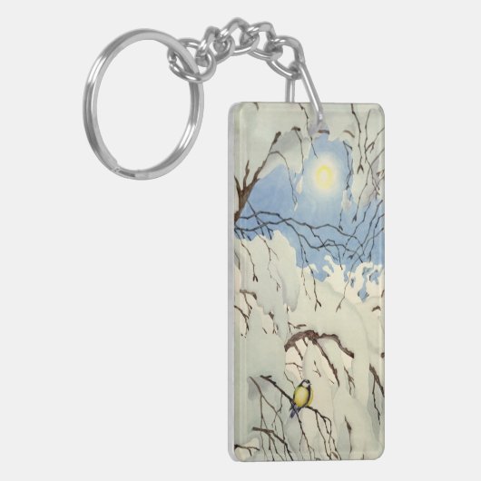 Great Tit - Theodor Severin Kittelsen キーホルダー (正面左)