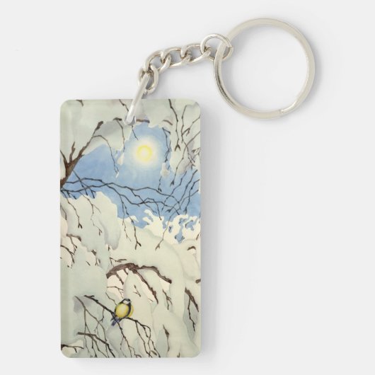 Great Tit - Theodor Severin Kittelsen キーホルダー (裏面)