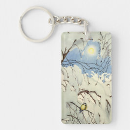Great Tit - Theodor Severin Kittelsen キーホルダー