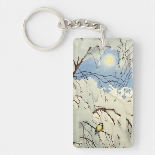 Great Tit - Theodor Severin Kittelsen キーホルダー (正面)