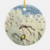 Great Tit - Theodor Severin Kittelsen セラミックオーナメント (裏面)