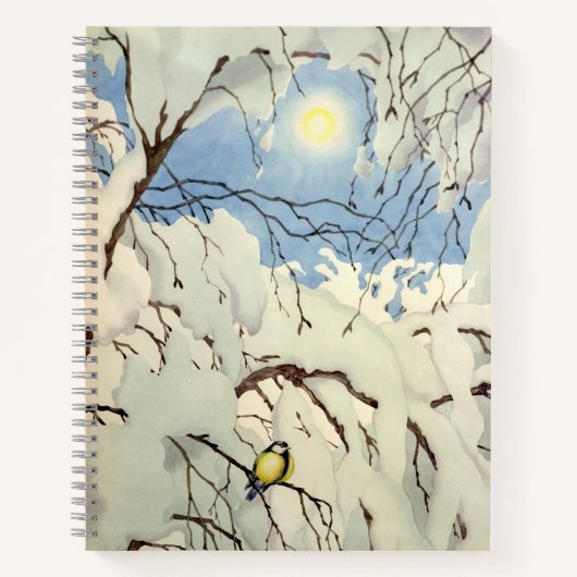 Great Tit - Theodor Severin Kittelsen ノートブック (正面)