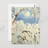 Great Tit - Theodor Severin Kittelsen ポストカード (正面/裏面)