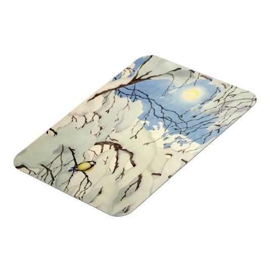 Great Tit - Theodor Severin Kittelsen マグネット (左側)